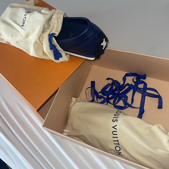 Louis Vuitton - Racer Moccasin: Color; Marine - size 11 - Picture 5 of 16